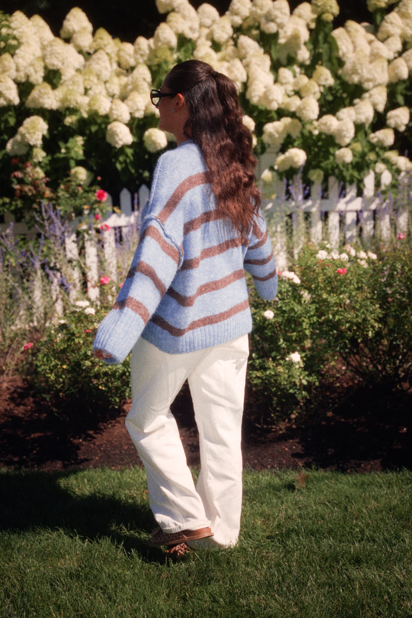 Blue Willow Stripe Sweater