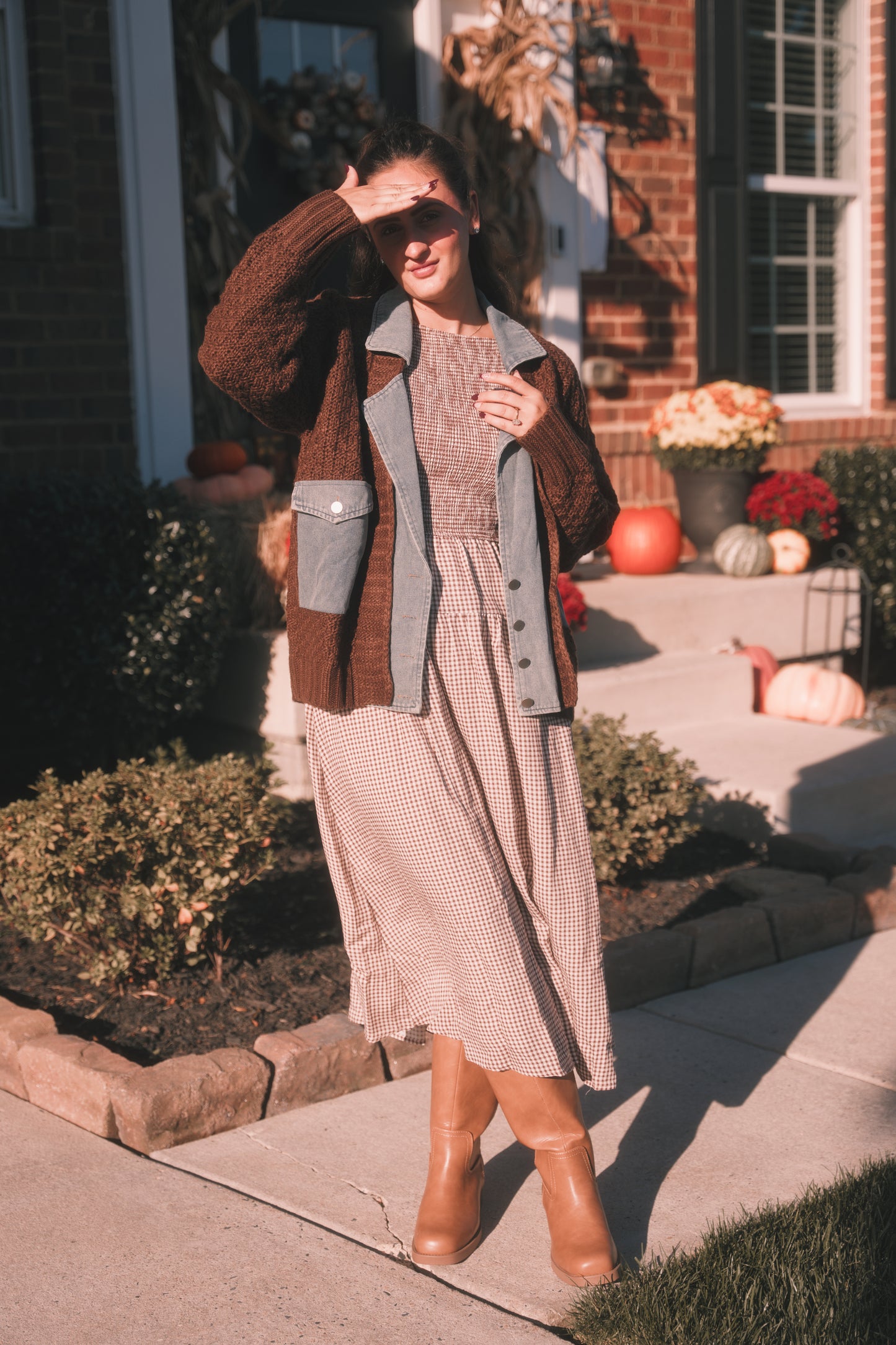 Autumn Threads Jacket- Chocolate Brown