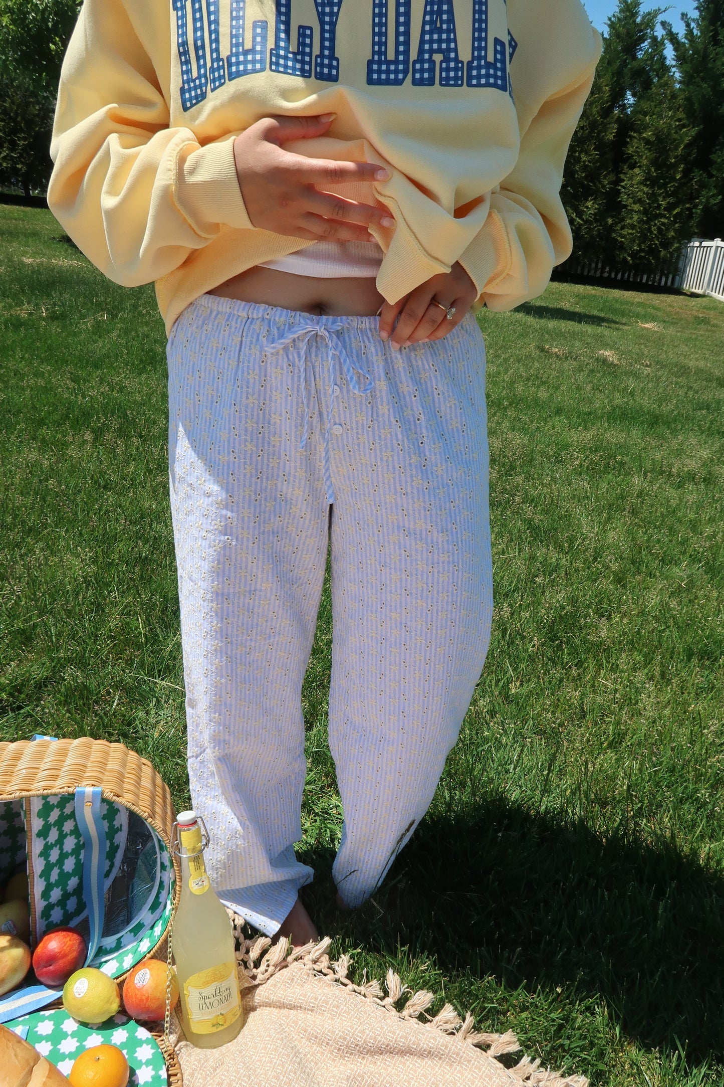 Blue Skies Eyelet Pant