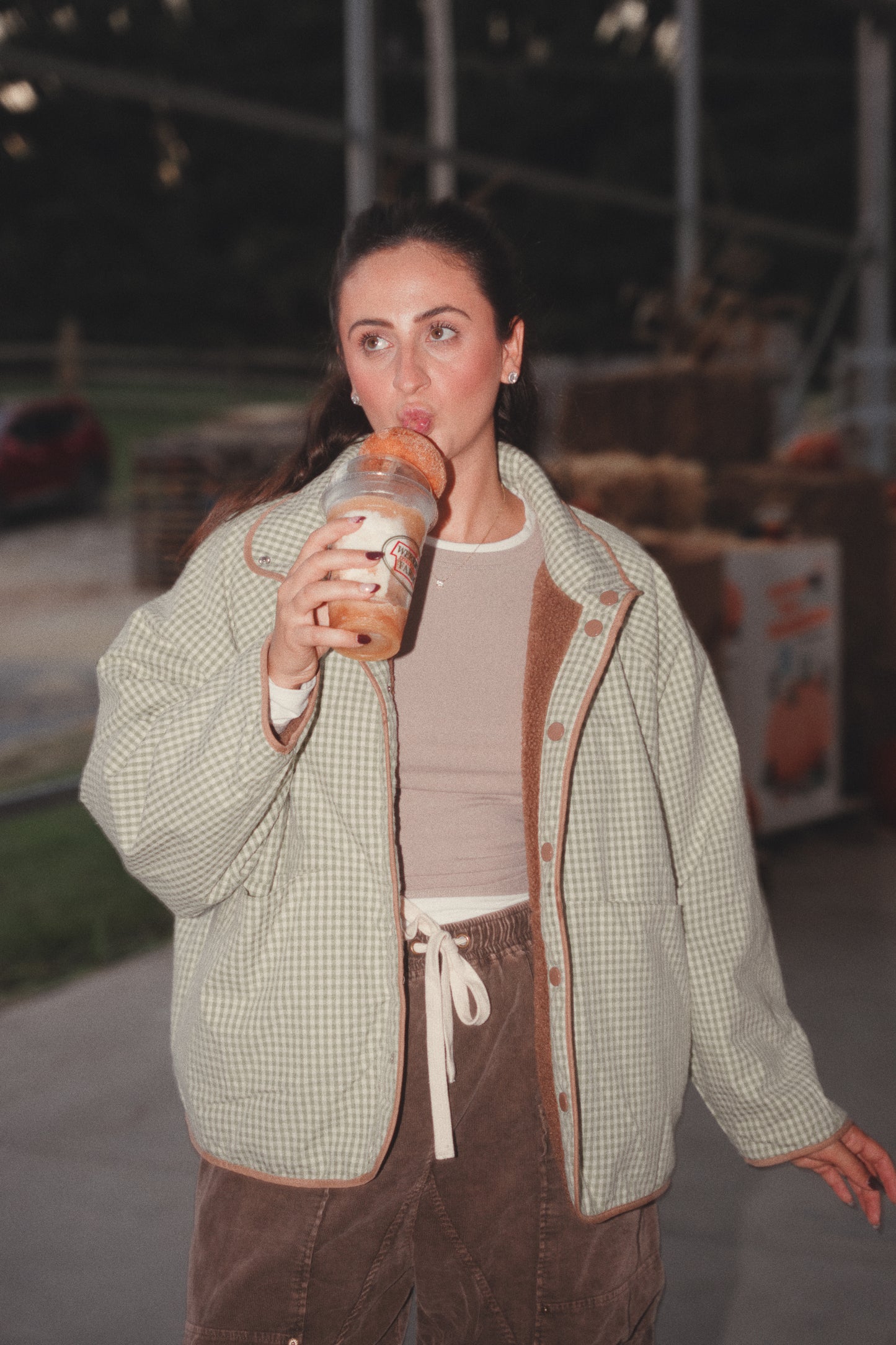 Double Blessings Gingham Reversible Jacket