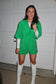 Green Terry Cloth Romper