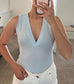 Baby Blue Terry Cloth Bodysuit